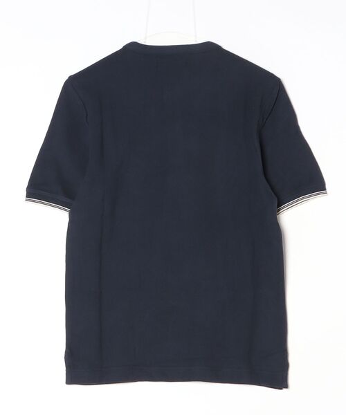 BANANA REPUBLIC FACTORY STORE(バナナリパブリック ファクトリーストア)の「BANANA REPUBLIC FACTORY STORE スタンダードフィット テクスチャード ティップド ヘンリーTシャツ(Tシャツ/カットソー・メンズ・アイボリー/ネイビー・XL/L/M/S)」の3枚目の写真