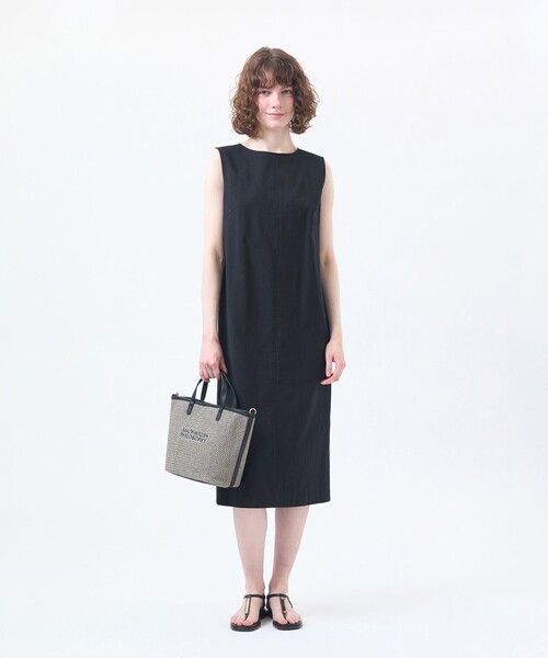 MACKINTOSH PHILOSOPHY(マッキントッシュ フィロソフィー)の「ドライオックスフォードコクーンワンピース(ワンピース・レディース・ブラウン系その他4/ベージュ系その他/ダークネイビー・38/36)」の5枚目の写真