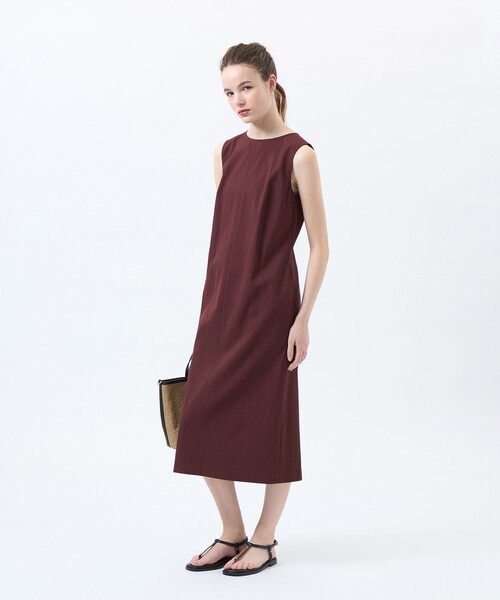 MACKINTOSH PHILOSOPHY(マッキントッシュ フィロソフィー)の「ドライオックスフォードコクーンワンピース(ワンピース・レディース・ブラウン系その他4/ベージュ系その他/ダークネイビー・38/36)」の8枚目の写真