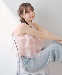 アメスリティアードブラウス