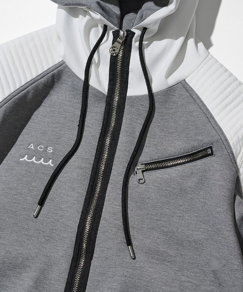 ACANTHUS(アカンサス)の「mpa4125-Double-knit Biker parka ジップアップバイカーパーカー(MA2652)(パーカー・メンズ・ブラック/グレー/ホワイト・XL/L/M/S)」の20枚目の写真