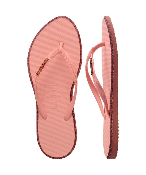 havaianas(ハワイアナス)の「SLIM POINT GLITTER(サンダル・レディース・ブラック系その他/ペールイエロー/サーモンピンク・23cm/25.5cm/24.5cm)」の3枚目の写真