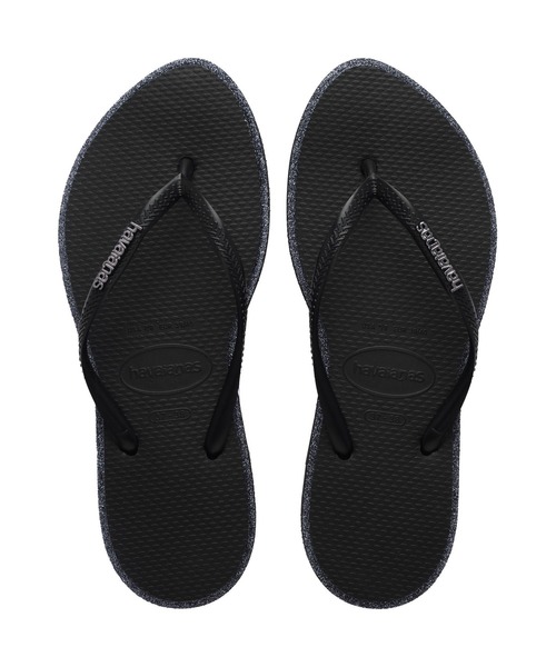 havaianas(ハワイアナス)の「SLIM POINT GLITTER(サンダル・レディース・ブラック系その他/ペールイエロー/サーモンピンク・23cm/25.5cm/24.5cm/22cm)」の8枚目の写真