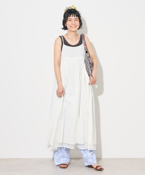 FREAK'S STORE(フリークスストア)の「インドボイル リボン 2wayキャミワンピース(ワンピース・レディース・レッド/その他2/オフホワイト/ブラック・フリ-)」の11枚目の写真