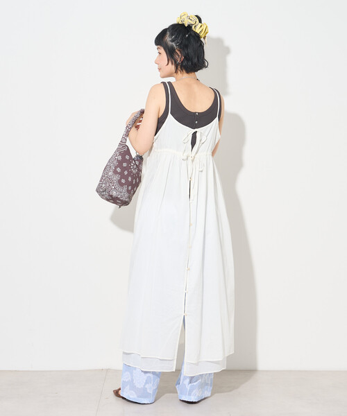 FREAK'S STORE(フリークスストア)の「インドボイル リボン 2wayキャミワンピース(ワンピース・レディース・レッド/その他2/オフホワイト/ブラック・フリ-)」の15枚目の写真