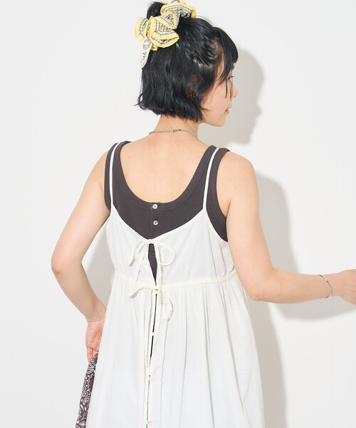 FREAK'S STORE(フリークスストア)の「インドボイル リボン 2wayキャミワンピース(ワンピース・レディース・レッド/その他2/オフホワイト/ブラック・フリ-)」の18枚目の写真
