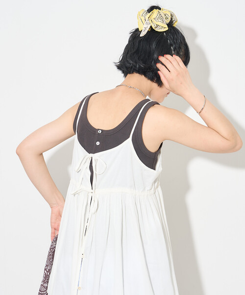 FREAK'S STORE(フリークスストア)の「インドボイル リボン 2wayキャミワンピース(ワンピース・レディース・レッド/その他2/オフホワイト/ブラック・フリ-)」の19枚目の写真
