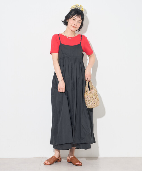 FREAK'S STORE（フリークスストア）の「インドボイル リボン 2wayキャミワンピース（ワンピース・レディース・レッド/その他2/オフホワイト/ブラック・ﾌﾘ-）」の18枚目の写真