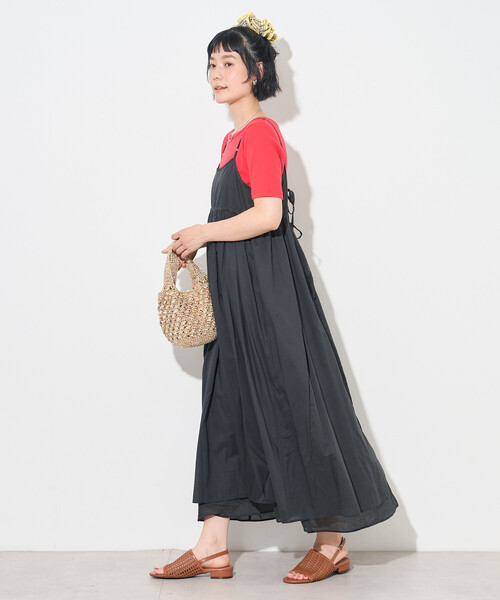 FREAK'S STORE（フリークスストア）の「インドボイル リボン 2wayキャミワンピース（ワンピース・レディース・レッド/その他2/オフホワイト/ブラック・ﾌﾘ-）」の19枚目の写真
