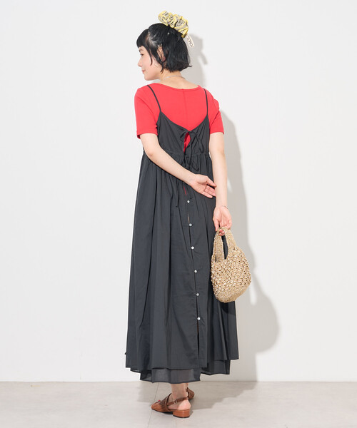 FREAK'S STORE（フリークスストア）の「インドボイル リボン 2wayキャミワンピース（ワンピース・レディース・レッド/その他2/オフホワイト/ブラック・ﾌﾘ-）」の20枚目の写真