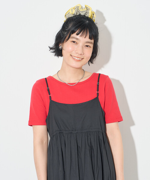 FREAK'S STORE（フリークスストア）の「インドボイル リボン 2wayキャミワンピース（ワンピース・レディース・レッド/その他2/オフホワイト/ブラック・ﾌﾘ-）」の10枚目の写真