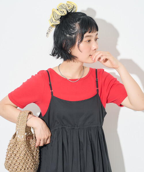 FREAK'S STORE（フリークスストア）の「インドボイル リボン 2wayキャミワンピース（ワンピース・レディース・レッド/その他2/オフホワイト/ブラック・ﾌﾘ-）」の11枚目の写真