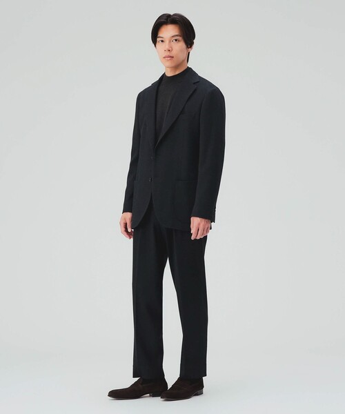 BEAMS HEART(ビームスハート)の「ウールジャージ ジャケット(セットアップ対応・ストレッチ)(テーラードジャケット・メンズ・ネイビー/チャコールグレー・X-LARGE/LARGE/MEDIUM/SMALL)」の8枚目の写真