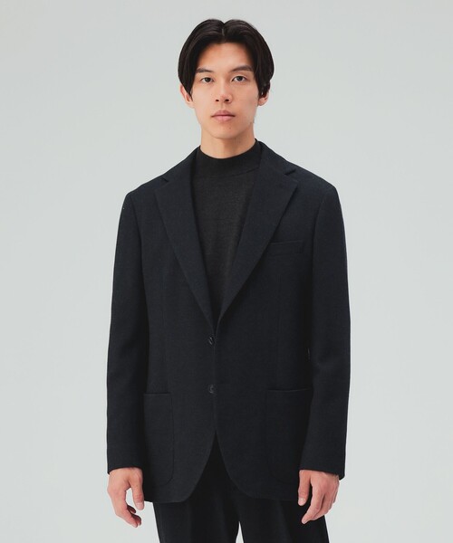 BEAMS HEART(ビームスハート)の「ウールジャージ ジャケット(セットアップ対応・ストレッチ)(テーラードジャケット・メンズ・ネイビー/チャコールグレー・X-LARGE/LARGE/MEDIUM/SMALL)」の10枚目の写真