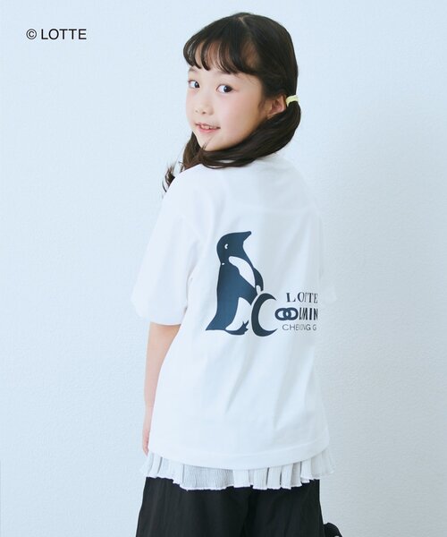 CIAOPANIC TYPY（チャオパニックティピー）の「【KIDS】【TYPY×LOTTE板ガム】持続冷感バックロゴクールミントTEE（Tシャツ/カットソー・キッズ・チャコールグレー/ブルー/ホワイト/イエロー・110/130/150）」の7枚目の写真