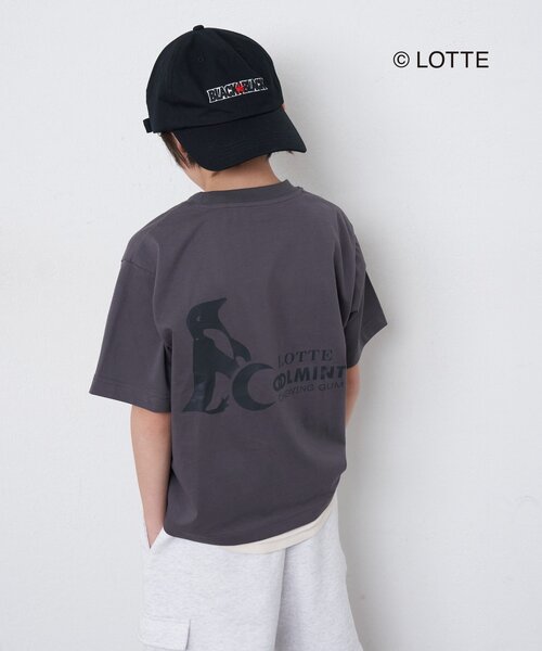 CIAOPANIC TYPY（チャオパニックティピー）の「【KIDS】【TYPY×LOTTE板ガム】持続冷感バックロゴクールミントTEE（Tシャツ/カットソー・キッズ・チャコールグレー/ブルー/ホワイト/イエロー・110/130/150）」の9枚目の写真