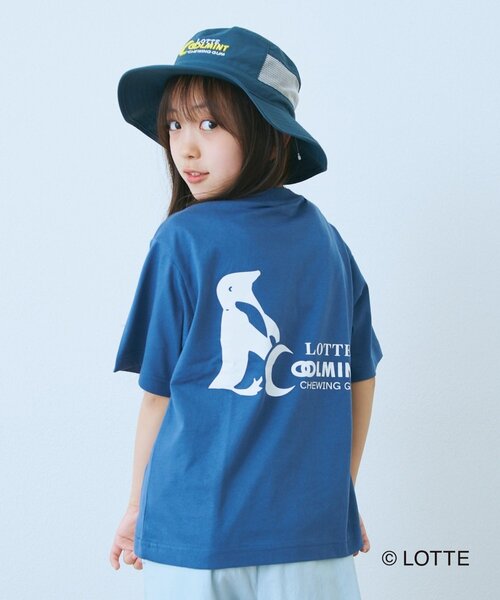 CIAOPANIC TYPY（チャオパニックティピー）の「【KIDS】【TYPY×LOTTE板ガム】持続冷感バックロゴクールミントTEE（Tシャツ/カットソー・キッズ・チャコールグレー/ブルー/ホワイト/イエロー・110/130/150）」の10枚目の写真