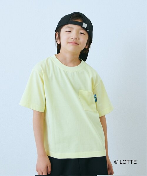 CIAOPANIC TYPY（チャオパニックティピー）の「【KIDS】【TYPY×LOTTE板ガム】持続冷感バックロゴクールミントTEE（Tシャツ/カットソー・キッズ・チャコールグレー/ブルー/ホワイト/イエロー・110/130/150）」の13枚目の写真
