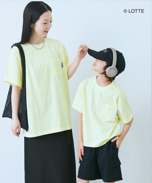 CIAOPANIC TYPY（チャオパニックティピー）の「【KIDS】【TYPY×LOTTE板ガム】持続冷感バックロゴクールミントTEE（Tシャツ/カットソー・キッズ・チャコールグレー/ブルー/ホワイト/イエロー・110/130/150）」の15枚目の写真