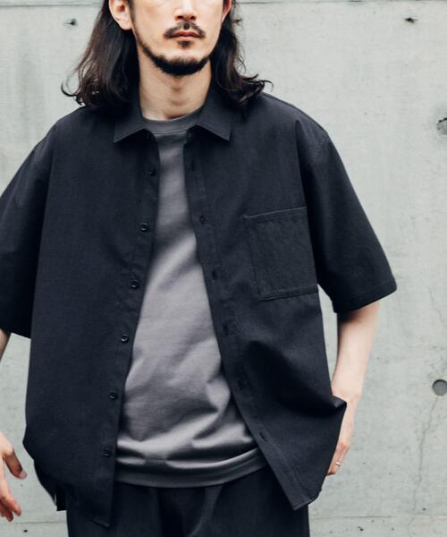 ITEMS URBANRESEARCH(アイテムズ アーバンリサーチ)の「『接触冷感/速乾/イージーケア』WINDY MESH ショートスリーブ シャツ(シャツ/ブラウス・メンズ・ネイビー/その他1/ブラック/チャコールグレー・MEDIUM/LARGE/X-LARGE)」の5枚目の写真