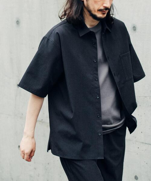 ITEMS URBANRESEARCH(アイテムズ アーバンリサーチ)の「『接触冷感/速乾/イージーケア』WINDY MESH ショートスリーブ シャツ(シャツ/ブラウス・メンズ・ネイビー/その他1/ブラック/チャコールグレー・MEDIUM/LARGE/X-LARGE)」の9枚目の写真