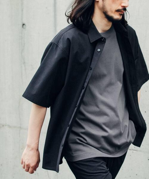 ITEMS URBANRESEARCH(アイテムズ アーバンリサーチ)の「『接触冷感/速乾/イージーケア』WINDY MESH ショートスリーブ シャツ(シャツ/ブラウス・メンズ・ネイビー/その他1/ブラック/チャコールグレー・MEDIUM/LARGE/X-LARGE)」の10枚目の写真