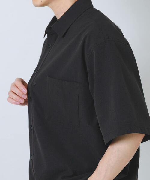 ITEMS URBANRESEARCH(アイテムズ アーバンリサーチ)の「『接触冷感/速乾/イージーケア』WINDY MESH ショートスリーブ シャツ(シャツ/ブラウス・メンズ・ネイビー/その他1/ブラック/チャコールグレー・MEDIUM/LARGE/X-LARGE)」の12枚目の写真