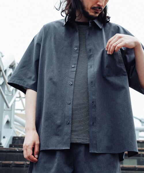 ITEMS URBANRESEARCH(アイテムズ アーバンリサーチ)の「『接触冷感/速乾/イージーケア』WINDY MESH ショートスリーブ シャツ(シャツ/ブラウス・メンズ・ネイビー/その他1/ブラック/チャコールグレー・MEDIUM/LARGE/X-LARGE)」の21枚目の写真