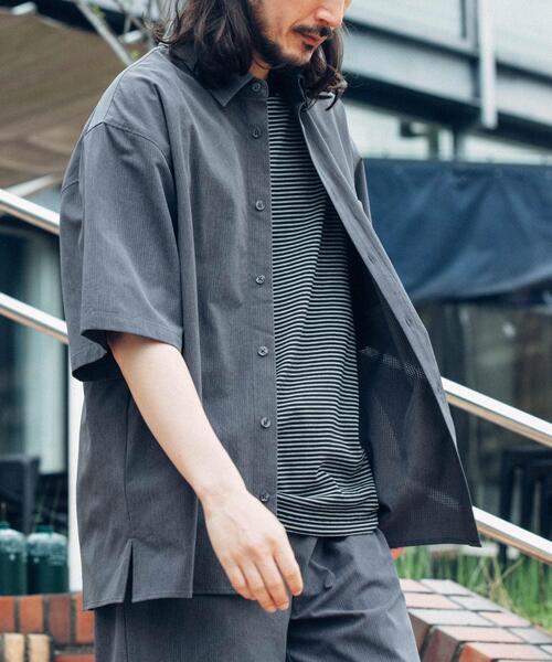 ITEMS URBANRESEARCH(アイテムズ アーバンリサーチ)の「『接触冷感/速乾/イージーケア』WINDY MESH ショートスリーブ シャツ(シャツ/ブラウス・メンズ・ネイビー/その他1/ブラック/チャコールグレー・MEDIUM/LARGE/X-LARGE)」の22枚目の写真