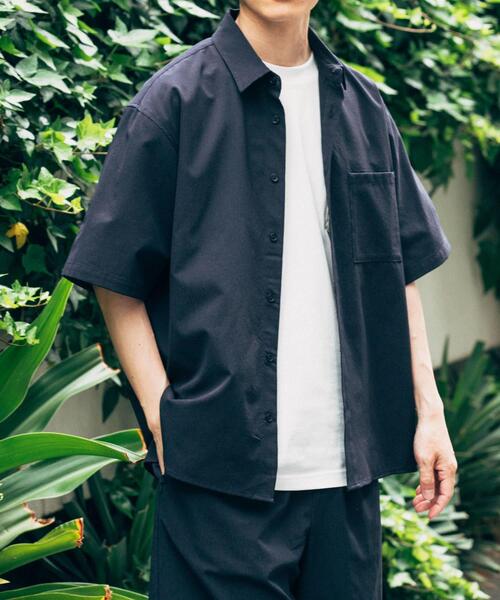 ITEMS URBANRESEARCH(アイテムズ アーバンリサーチ)の「『接触冷感/速乾/イージーケア』WINDY MESH ショートスリーブ シャツ(シャツ/ブラウス・メンズ・ネイビー/その他1/ブラック/チャコールグレー・MEDIUM/LARGE/X-LARGE)」の7枚目の写真