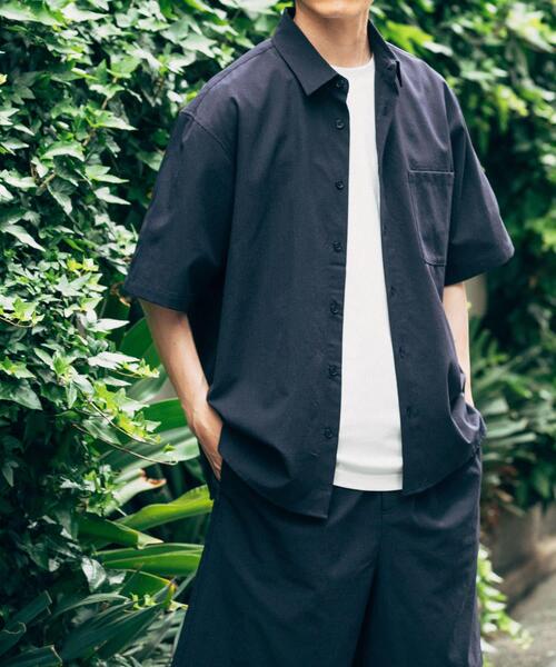 ITEMS URBANRESEARCH(アイテムズ アーバンリサーチ)の「『接触冷感/速乾/イージーケア』WINDY MESH ショートスリーブ シャツ(シャツ/ブラウス・メンズ・ネイビー/その他1/ブラック/チャコールグレー・MEDIUM/LARGE/X-LARGE)」の9枚目の写真