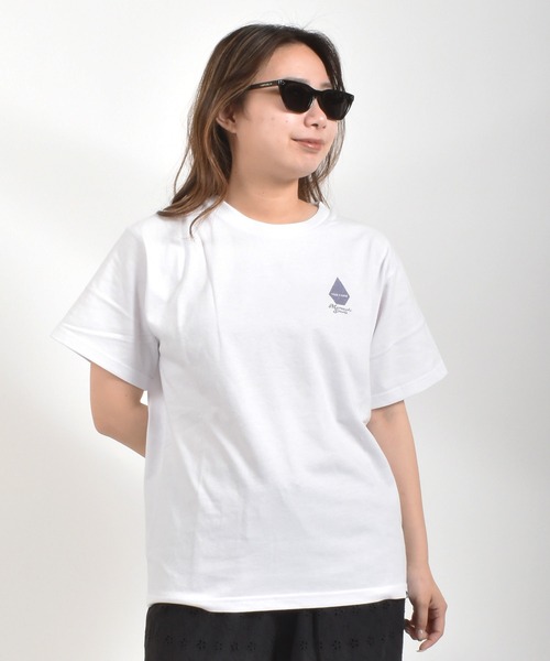 ムラサキスポーツ(ムラサキスポーツ)の「【ムラサキスポーツ限定】MURASAKI ムラサキ × VOLCOM ボルコム 半袖 コラボレーション Tシャツ BG05CU03(Tシャツ/カットソー・レディース・ホワイト/イエロー・M/L)」の3枚目の写真