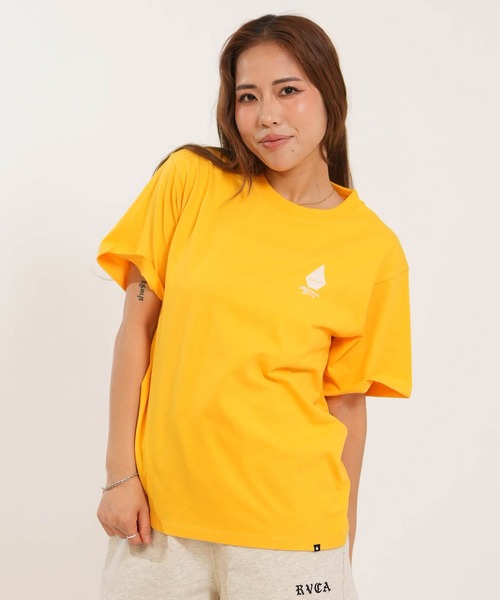 ムラサキスポーツ(ムラサキスポーツ)の「【ムラサキスポーツ限定】MURASAKI ムラサキ × VOLCOM ボルコム 半袖 コラボレーション Tシャツ BG05CU03(Tシャツ/カットソー・レディース・ホワイト/イエロー・M/L)」の16枚目の写真