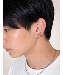 【Agaro】No.525　ミニフープピアス 2サイズ 片耳　メンズ(MA)