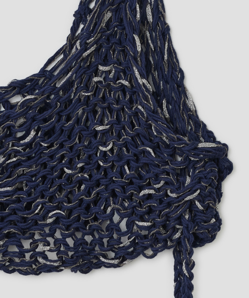 TYPESERVICE（タイプサービス）の「Beaded Strap Knit Top [Navy]（Tシャツ/カットソー・レディース・その他・FREE）」の5枚目の写真