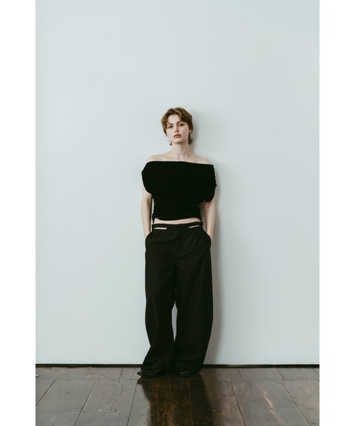 Knuth Marf(クヌースマーフ)の「spaghetti pants(スラックス・レディース・ブラック・X-SMALL/SMALL)」の3枚目の写真