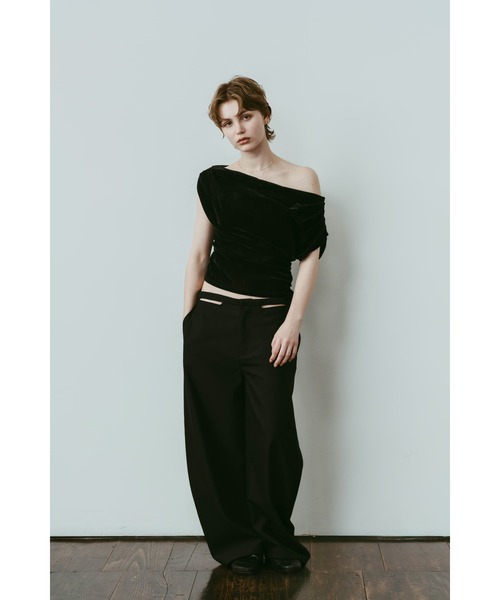 Knuth Marf(クヌースマーフ)の「spaghetti pants(スラックス・レディース・ブラック・X-SMALL/SMALL)」の4枚目の写真