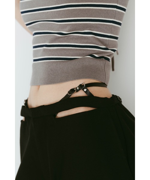 Knuth Marf(クヌースマーフ)の「spaghetti pants(スラックス・レディース・ブラック・X-SMALL/SMALL)」の6枚目の写真