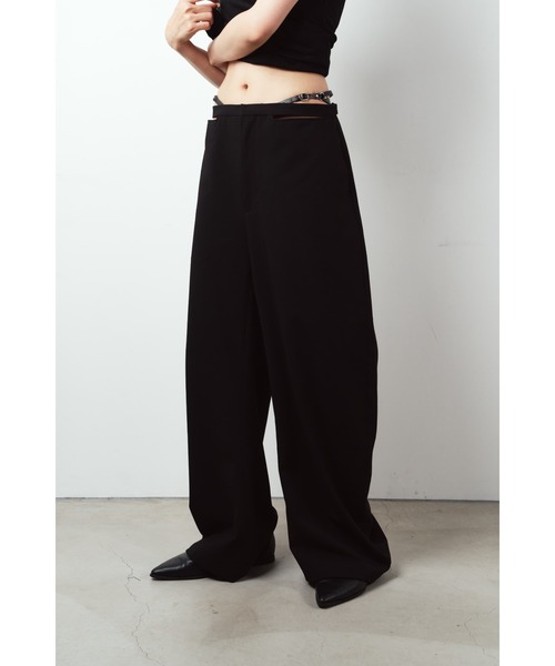 Knuth Marf(クヌースマーフ)の「spaghetti pants(スラックス・レディース・ブラック・X-SMALL/SMALL)」の8枚目の写真
