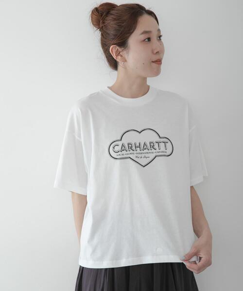 Carhartt(カーハート)の「CARHARTT SHORT-SLEEVE CLOUD HEART T-SHIRTS(Tシャツ/カットソー・レディース・ブラック/ホワイト・MEDIUM/SMALL)」の3枚目の写真
