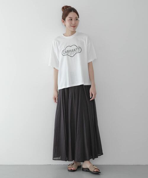 Carhartt(カーハート)の「CARHARTT SHORT-SLEEVE CLOUD HEART T-SHIRTS(Tシャツ/カットソー・レディース・ブラック/ホワイト・MEDIUM/SMALL)」の7枚目の写真