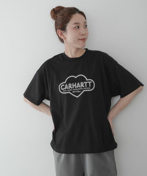 Carhartt(カーハート)の「CARHARTT SHORT-SLEEVE CLOUD HEART T-SHIRTS(Tシャツ/カットソー・レディース・ブラック/ホワイト・MEDIUM/SMALL)」の10枚目の写真
