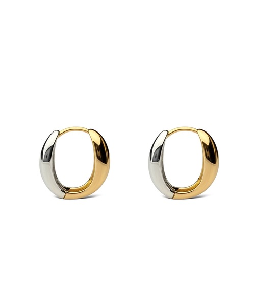 Lyvi(ライビィ)の「Melting Gloss Hoop Pierce-Contrast Edition / 金属アレルギー対応(ピアス(両耳用)・レディース・ゴールド系その他・FREE)」の4枚目の写真