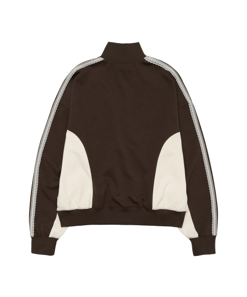 AMESWORLDWIDE(アメスワールドワイド)の「LACE TRACK ZIP-UP BROWN(その他アウター・レディース・その他・FREE)」の9枚目の写真
