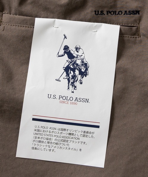 JOHN'S CLOSET(ジョンズクローゼット)の「【3】〔U.S.POLO ASSN.〕ワンポイント刺繍 ストレッチ ワイドカーゴショーツ(カーゴパンツ・メンズ・カーキ/ブラック/ベージュ・LARGE/MEDIUM/X-LARGE)」の11枚目の写真