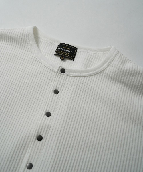 EGO TRIPPING（エゴトリッピング）の「mlt5724-Deepfront カットソー(666703)（Tシャツ/カットソー・メンズ・チャコール/ベージュ/ホワイト/ブラック・48/46）」の18枚目の写真