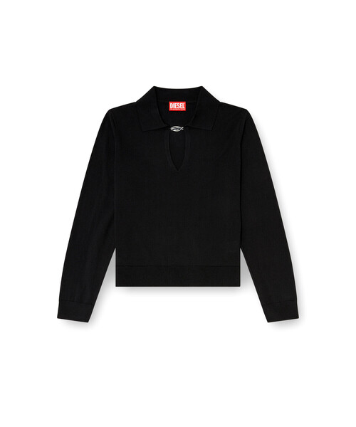 DIESEL（ディーゼル）の「ウィメンズ ニットトップ M-LILLI（ニット/セーター・レディース・ブラック・LARGE/X-LARGE/X-SMALL/MEDIUM/SMALL）」の6枚目の写真