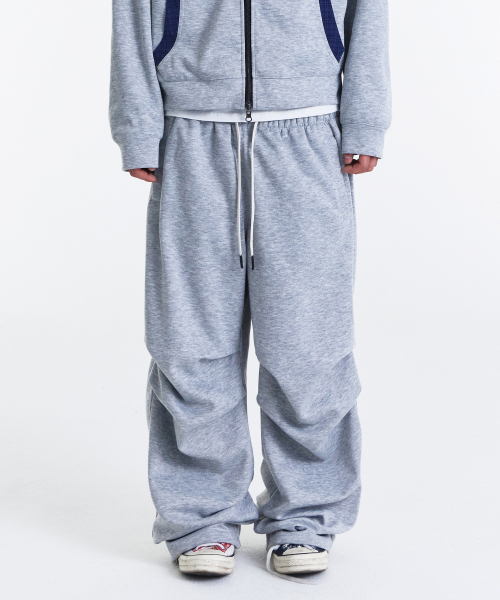 KICHUL(キチョル)の「Routine Two Tuck Sweat Pants (Melange Grey)(その他パンツ・メンズ・その他・MEDIUM/LARGE/SMALL)」の1枚目の写真