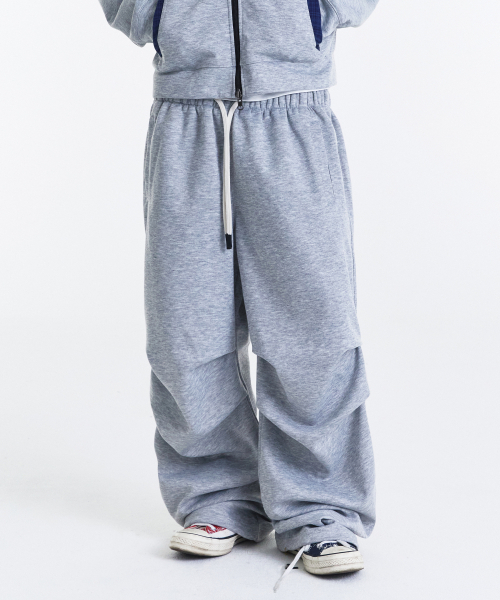 KICHUL(キチョル)の「Routine Two Tuck Sweat Pants (Melange Grey)(その他パンツ・メンズ・その他・MEDIUM/LARGE/SMALL)」の4枚目の写真