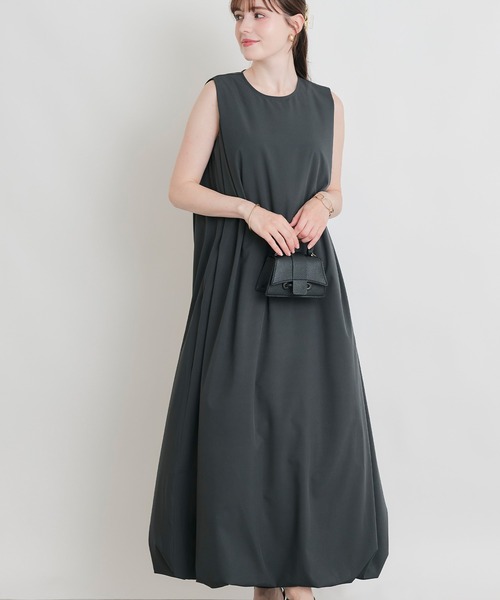 PICCIN(ピッチン)の「ノースリーブバルーンワンピース(ワンピース・レディース・チャコールグレー/ブラック・M)」の2枚目の写真